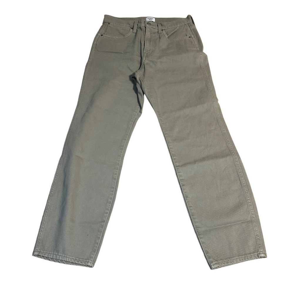 SUNDAY BEST Olive Green Straight Leg Jeans Size 28
